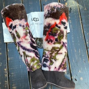 UGG X Claire Tabouret Fluff Boot & Dust Bag - “Soldier” (Pink)